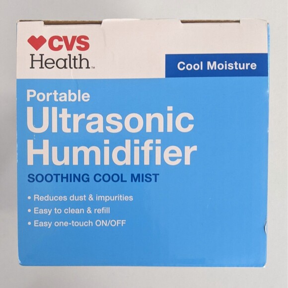 New Portable Ultrasonic Humidifier Cool Mist Travel Small Dorm Office CVS Health - Picture 7 of 9